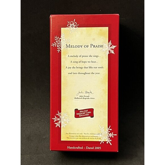 2005 Hallmark Keepsake Melody of Praise Handcrafted Christmas Ornament HM11 - Picture 5 of 5